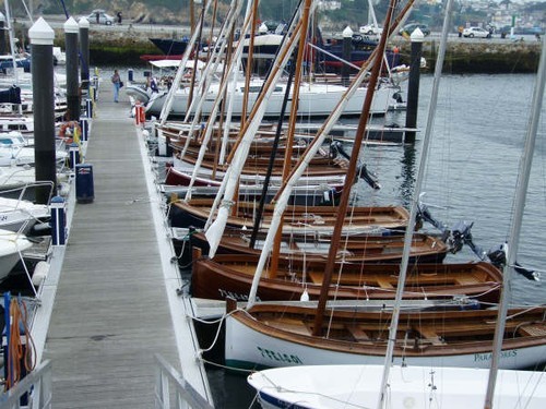 Lined up with Lateens Ribadeo © Ian & Andrea Treleaven